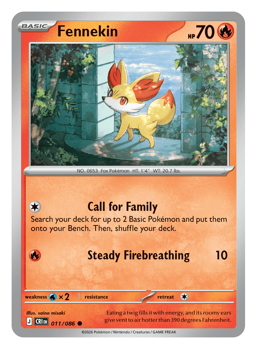Fennekin 011/086 — Chaos Rising