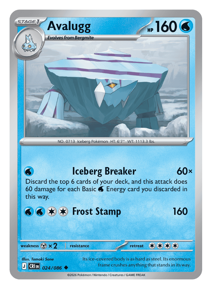 Avalugg 024/086 — Chaos Rising