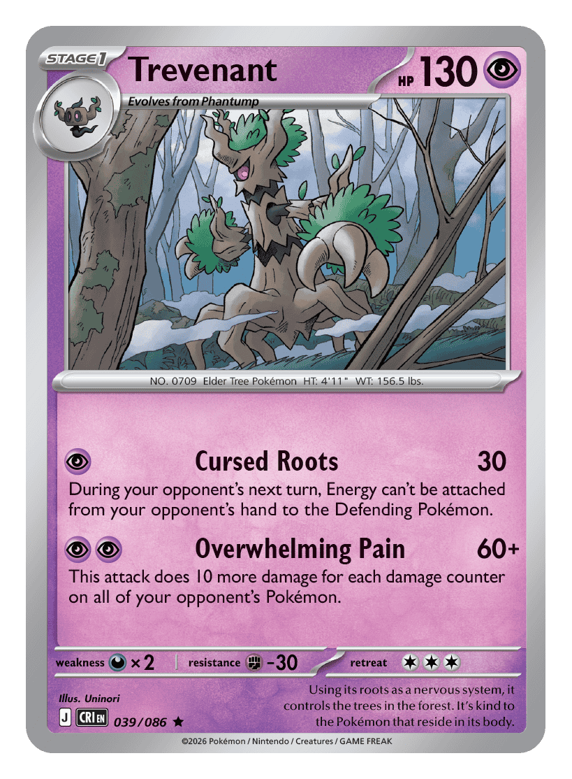 Trevenant 039/086 — Chaos Rising