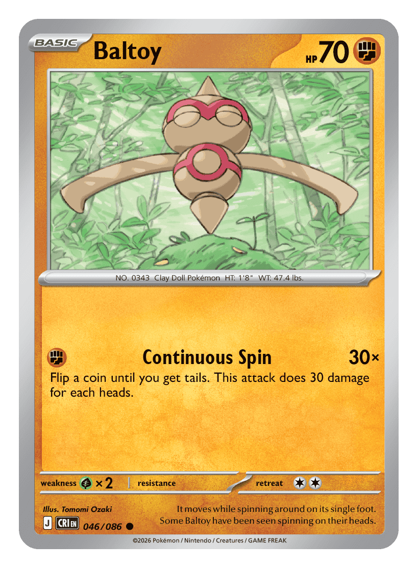 Baltoy 046/086 — Chaos Rising