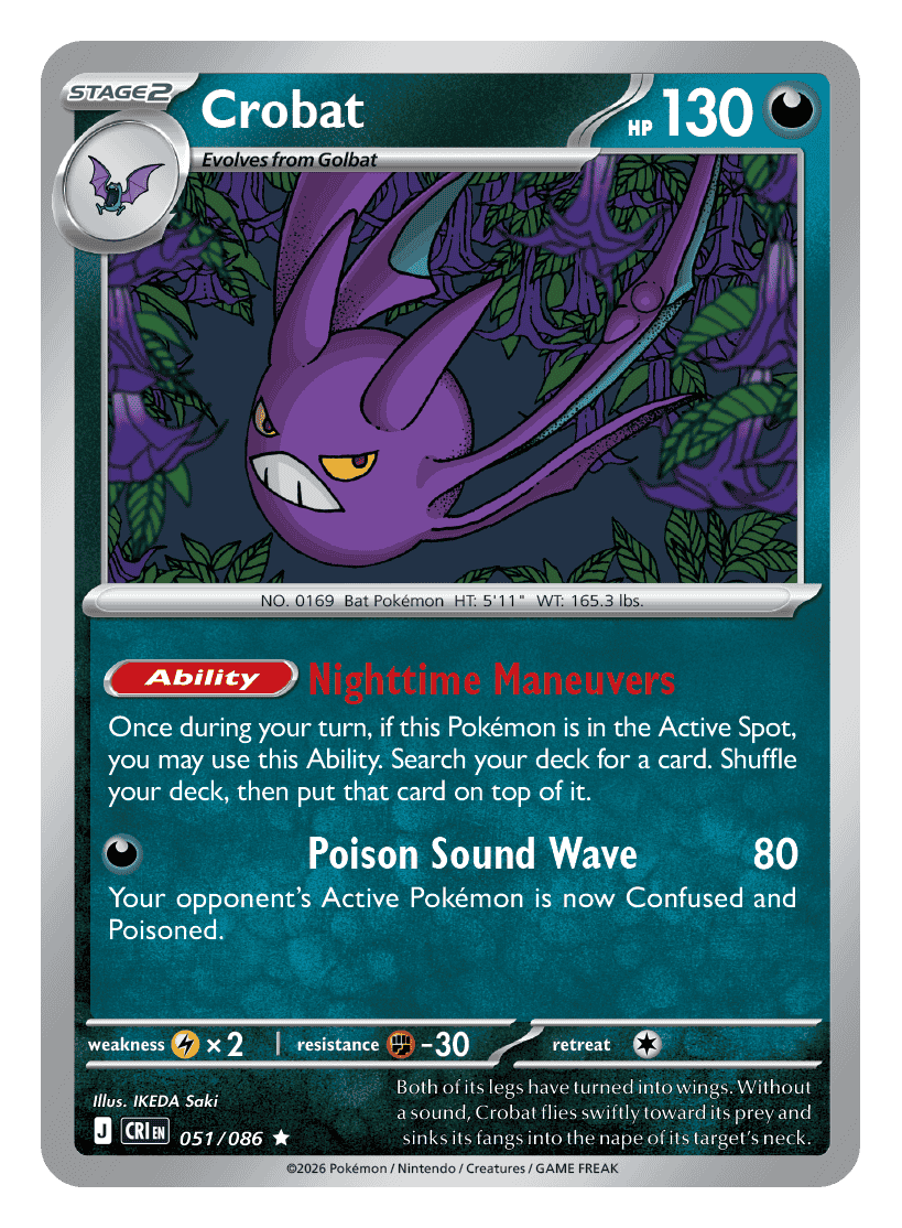Crobat 051/086 — Chaos Rising