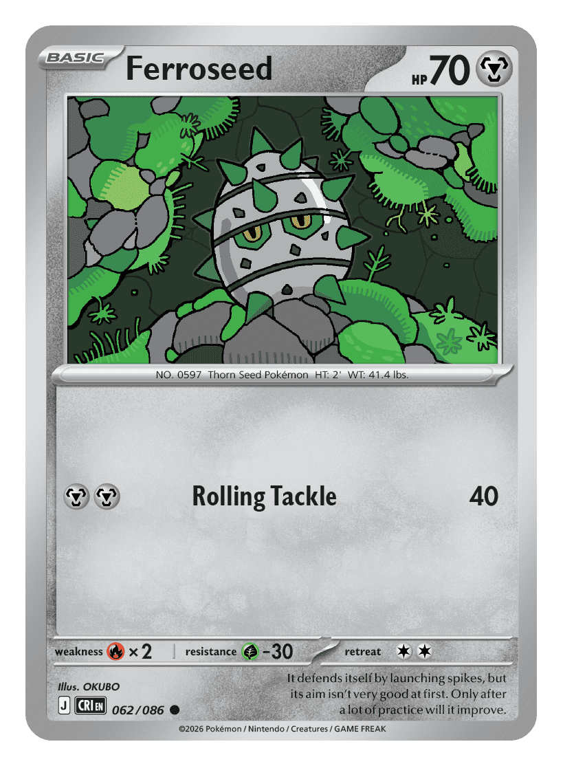 Ferroseed 062/086 — Chaos Rising