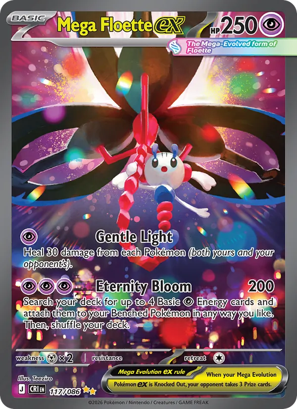 117 · Mega Floette ex — Chaos Rising