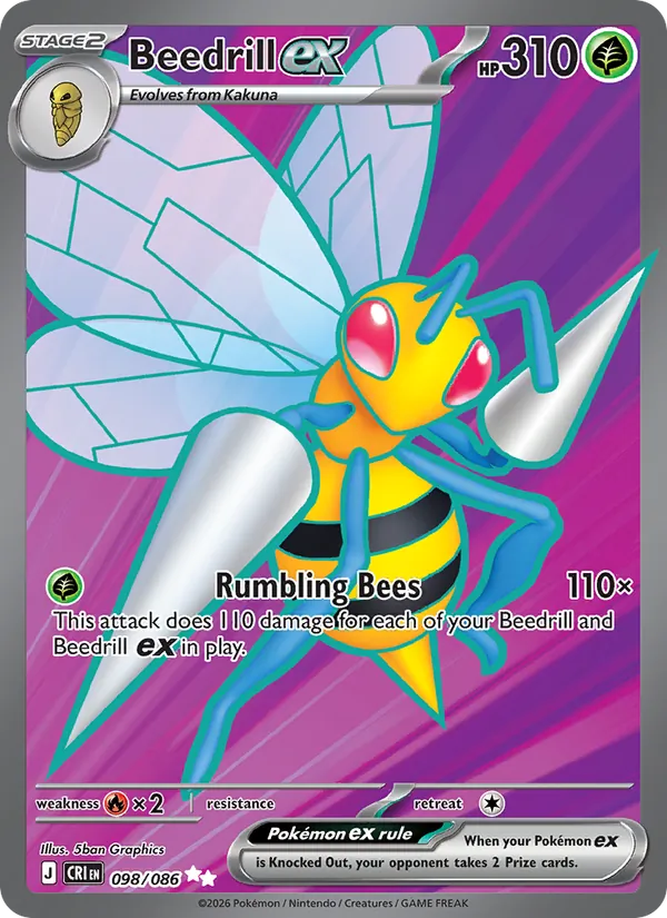 098 · Beedrill ex — Chaos Rising