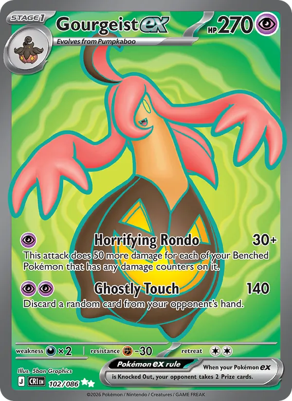 102 · Gourgeist ex — Chaos Rising