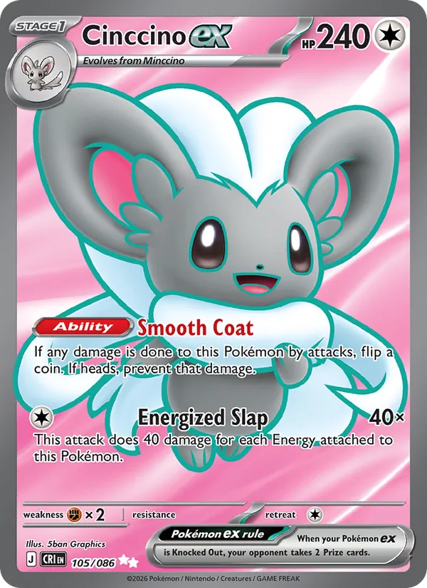 105 · Cinccino ex — Chaos Rising