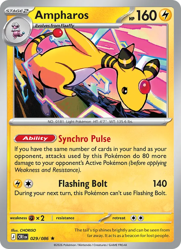 029 · Ampharos — Chaos Rising
