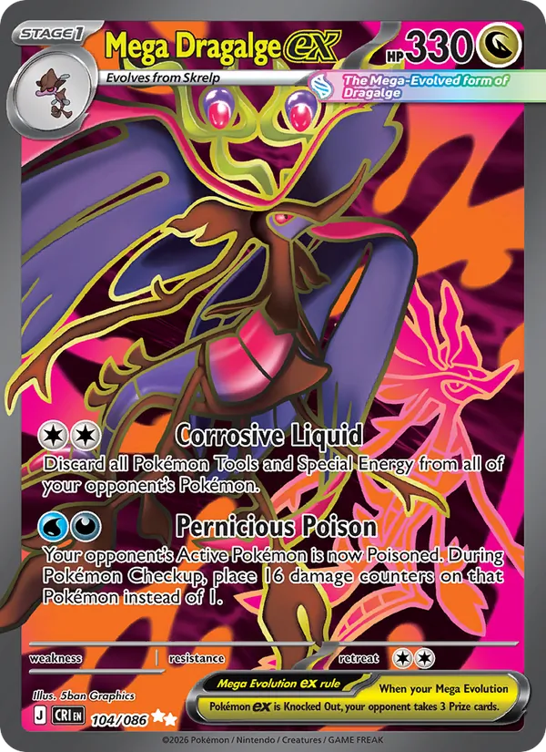 104 · Mega Dragalge ex — Chaos Rising